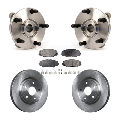 Hub Bearing Disc Brake Rotor & Pad Front Kit For Toyota RAV4 Scion Corolla iM tC