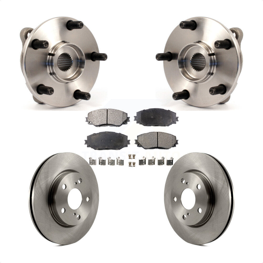 Hub Bearing Brake Rotor And Pad Front Kit For Toyota RAV4 Prius V Scion xB Lexus