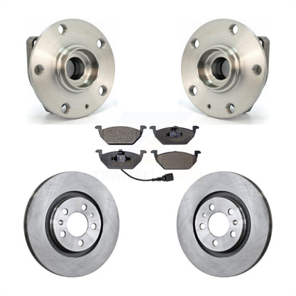 Hub Bearing Assembly Disc Brake Rotor And Pad Front Kit For Volkswagen Golf City