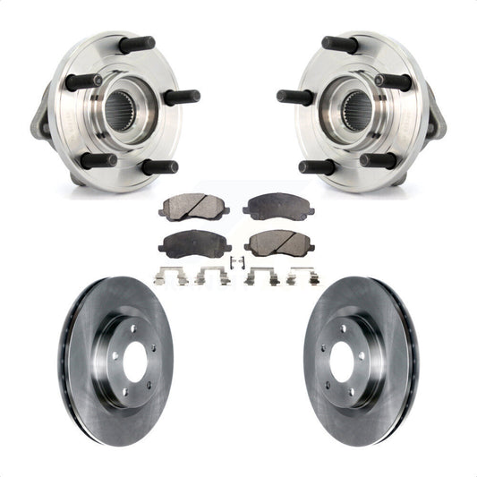 Hub Bearing Brake Rotor And Pad Front Kit For Chrysler 200 Dodge Avenger Sebring