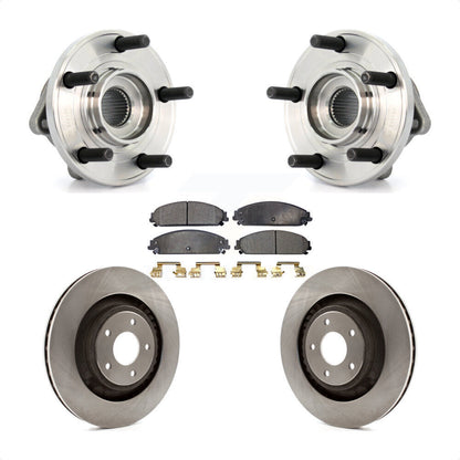 Hub Bearing Brake Rotor And Pad Front Kit For Chrysler 200 Dodge Avenger Caliber