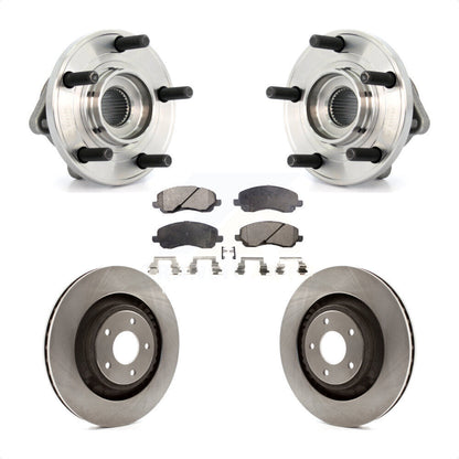 Hub Bearing Brake Rotor And Pad Front Kit For Chrysler 200 Dodge Caliber Avenger