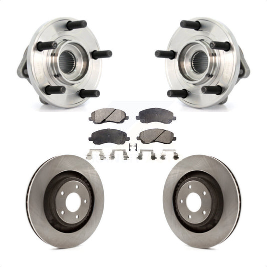 Hub Bearing Brake Rotor And Pad Front Kit For Chrysler 200 Dodge Caliber Avenger