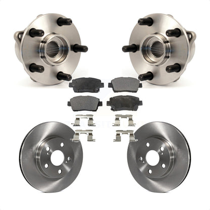 Hub Bearing Assembly Disc Brake Rotor & Pad Front Kit For 2004-2009 Toyota Prius