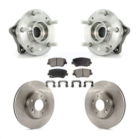 Hub Bearing Assembly Brake Rotor Pads Front Kit For Hyundai Santa Fe Kia Sorento
