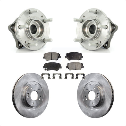 Hub Bearing Brake Rotor And Pad Front Kit For Hyundai Santa Fe Sport Kia Sorento