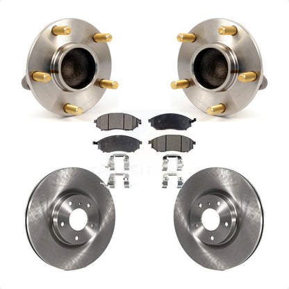 Hub Bearing Assembly Disc Brake Rotor Pad Front Kit For INFINITI G35 Nissan 350Z