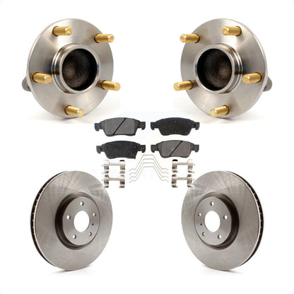 Hub Bearing Assembly Disc Brake Rotor And Ceramic Pad Front Kit For INFINITI G35