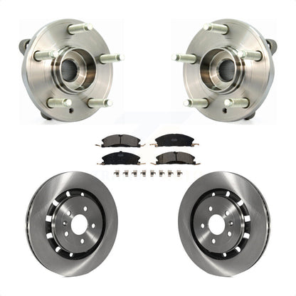 Hub Bearing Disc Brake Rotor Pads Front Kit For Ford Flex Taurus Lincoln MKT MKS