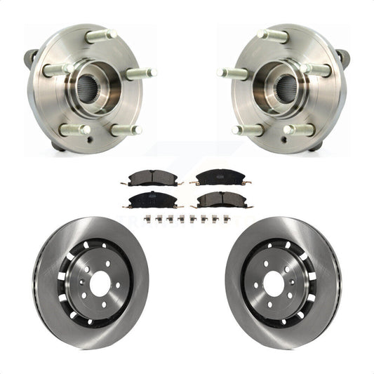 Hub Bearing Disc Brake Rotor Pads Front Kit For Ford Flex Taurus Lincoln MKT MKS