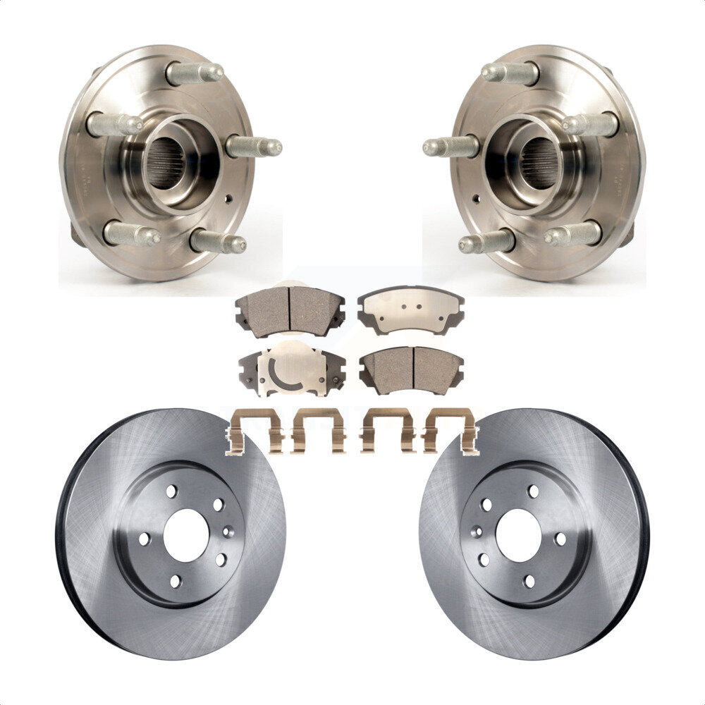 Hub Bearing Assembly Disc Brake Rotors And Pads Front Kit For Chevrolet Camaro