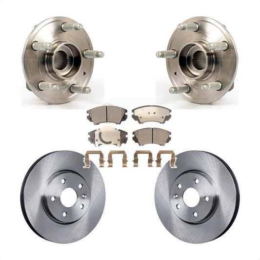 Hub Bearing Assembly Disc Brake Rotors And Pads Front Kit For Chevrolet Camaro