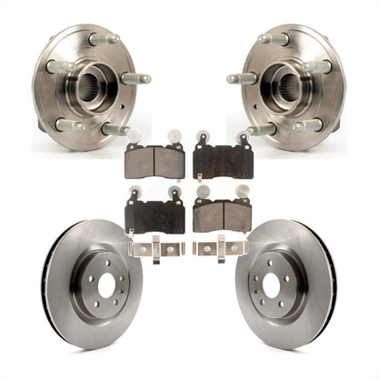 Hub Bearing Assembly Disc Brake Rotors And Pads Front Kit For Chevrolet Camaro