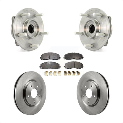Hub Bearing Assembly Disc Brake Rotors And Pads Front Kit For Dodge Journey