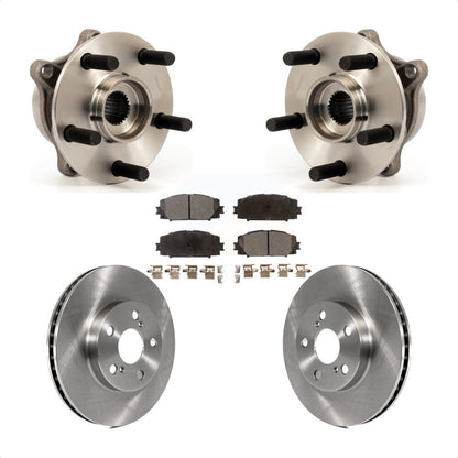 Hub Bearing Disc Brake Rotor Pad Front Kit For Toyota Prius Lexus CT200h Plug-In
