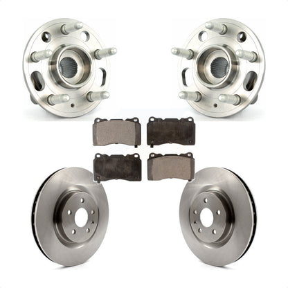 Hub Bearing Brake Rotor Pad Front Kit For 12-13 Buick Regal With Brembo Calipers