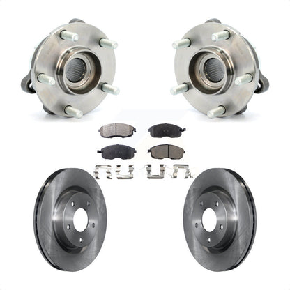 Hub Bearing Assembly Disc Brake Rotors And Pads Front Kit For Nissan Altima