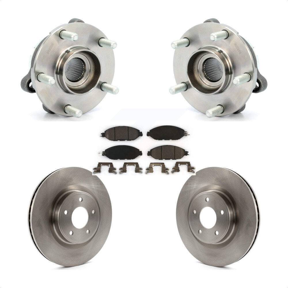 Hub Bearing Brake Rotor Pad Front Kit For Nissan Pathfinder Murano INFINITI QX60