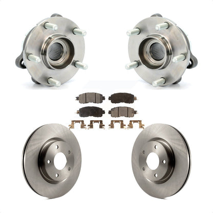 Hub Bearing Assembly Disc Brake Rotors And Pads Front Kit For Nissan Altima