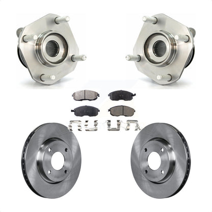 Hub Bearing Assembly Disc Brake Rotors And Pads Front Kit For Nissan Sentra