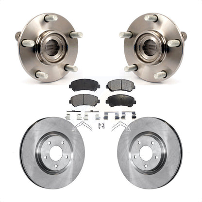 Hub Bearing Brake Rotor & Pads Front Kit For Nissan Sentra SE-R Spec V with 2.5L