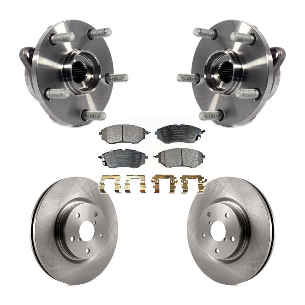 Hub Bearing Brake Rotor & Pad Front Kit For Subaru Outback WRX Legacy B9 Tribeca