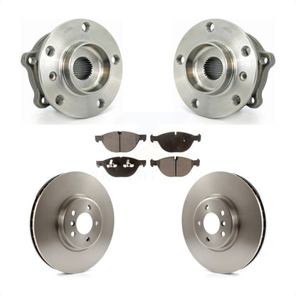 Hub Bearing Assembly Disc Brake Rotor And Pads Front Kit For BMW X5 X6 xDrive50i