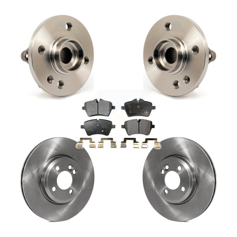 Hub Bearing Assembly Disc Brake Rotor And Ceramic Pads Front Kit For Mini Cooper