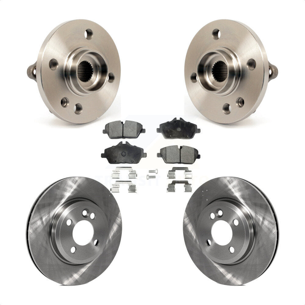 Hub Bearing Assembly Disc Brake Rotor And Ceramic Pads Front Kit For Mini Cooper