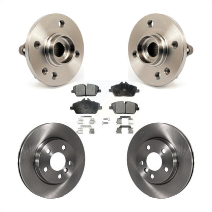 Hub Bearing Assembly Brake Rotor & Pads Front Kit For 2014-2015 Mini Cooper 1.6L
