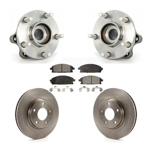 Hub Bearing Assembly Disc Brake Rotor & Pad Front Kit For 2004-2009 Nissan Quest