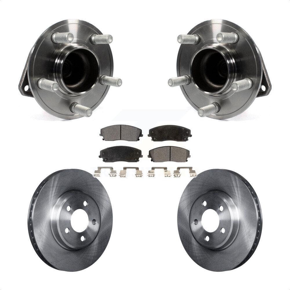 Hub Bearing Brake Rotor Pads Front Kit For Dodge Charger Chrysler 300 Challenger