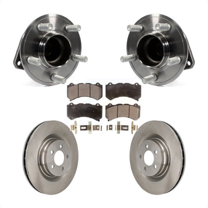 Hub Bearing Assembly Disc Brake Rotor Pad Front Kit For Dodge Challenger Charger