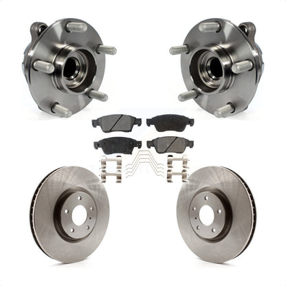 Hub Bearing Assembly Disc Brake Rotor And Pad Front Kit For INFINITI G37 G35 Q60
