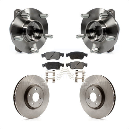 Hub Bearing Assembly Disc Brake Rotors And Pads Front Kit For INFINITI G35 Q60