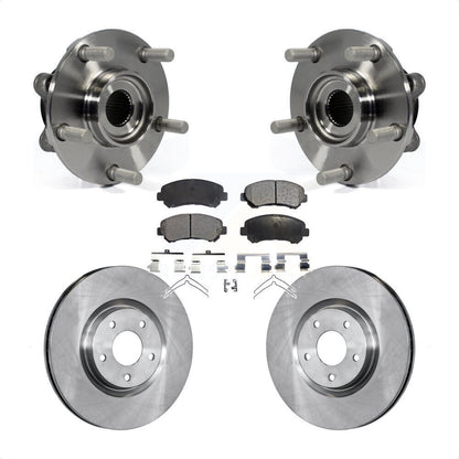 Hub Bearing Disc Brake Rotor & Pads Front Kit For 2014-2017 Nissan Juke Nismo RS