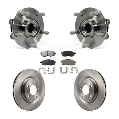 Hub Bearing Assembly Disc Brake Rotor And Ceramic Pads Front Kit For Nissan Juke
