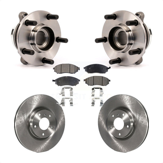 Hub Bearing Assembly Disc Brake Rotors And Pads Front Kit For Nissan Murano