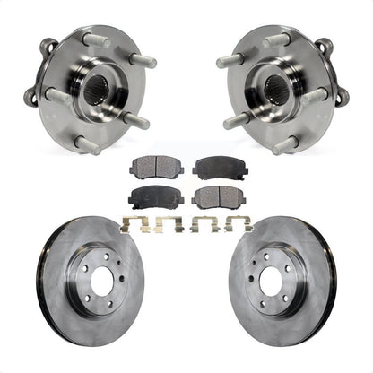 Hub Bearing Assembly Disc Brake Rotor And Pad Front Kit For 2013-2015 Mazda CX-5