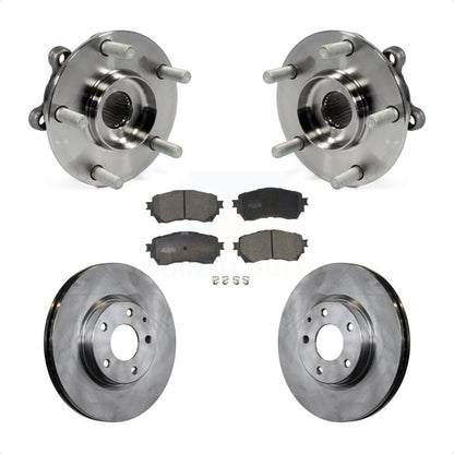 Hub Bearing Assembly Disc Brake Rotors And Ceramic Pads Front Kit For Mazda 6