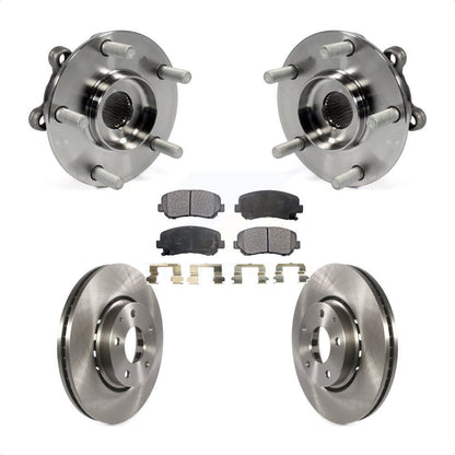 Hub Bearing Assembly Disc Brake Rotors And Ceramic Pads Front Kit For Mazda CX-5