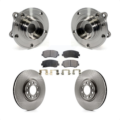 Hub Bearing Assembly Disc Brake Rotor Pads Front Kit For Chrysler 200 Dodge Dart