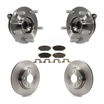 Hub Bearing Assembly Disc Brake Rotors And Pads Front Kit For Mazda 3 CX-3 Sport