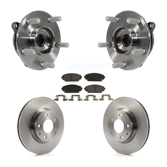 Hub Bearing Assembly Disc Brake Rotors And Pads Front Kit For Mazda 3 CX-3 Sport