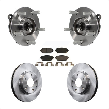 Hub Bearing Assembly Disc Brake Rotors And Pads Front Kit For Mazda 3 CX-3 Sport
