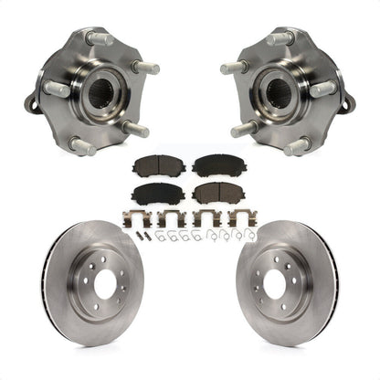 Hub Bearing Assembly Brake Rotor & Pads Front Kit For Nissan Rogue Sport Qashqai