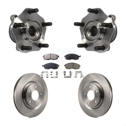 Hub Bearing Brake Rotor & Pad Front Kit For 2017-2019 Nissan Sentra Turbocharged