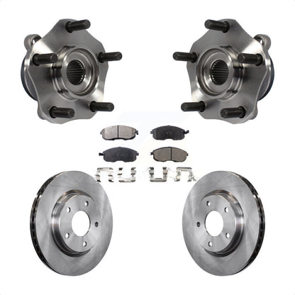 Hub Bearing Assembly Disc Brake Rotors And Pads Front Kit For Nissan Sentra