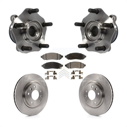 Hub Bearing Assembly Disc Brake Rotor And Ceramic Pads Front Kit For Nissan LEAF
