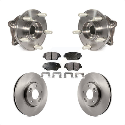 Hub Bearing Assembly Disc Brake Rotors And Pads Front Kit For Hyundai Sonata